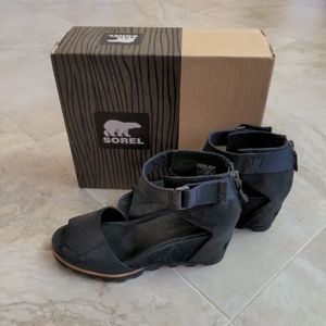 SOREL JOANIE ANKLE STRAP SANDALS